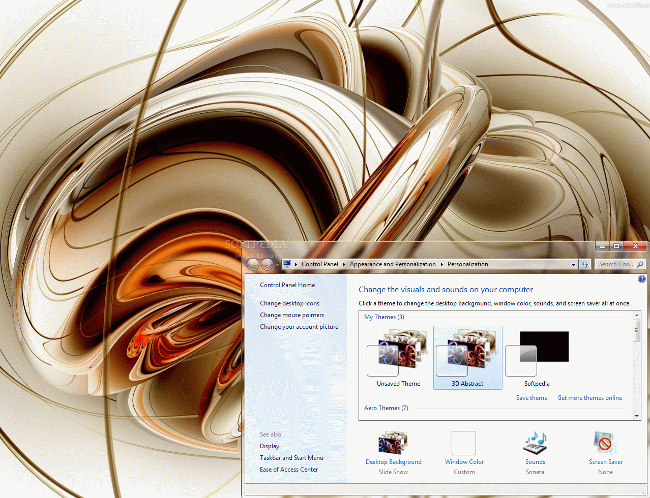 Download Windows 7 Theme-3D Abstract