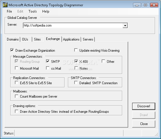 Microsoft-Active Directory Topology Diagrammer screenshot 4