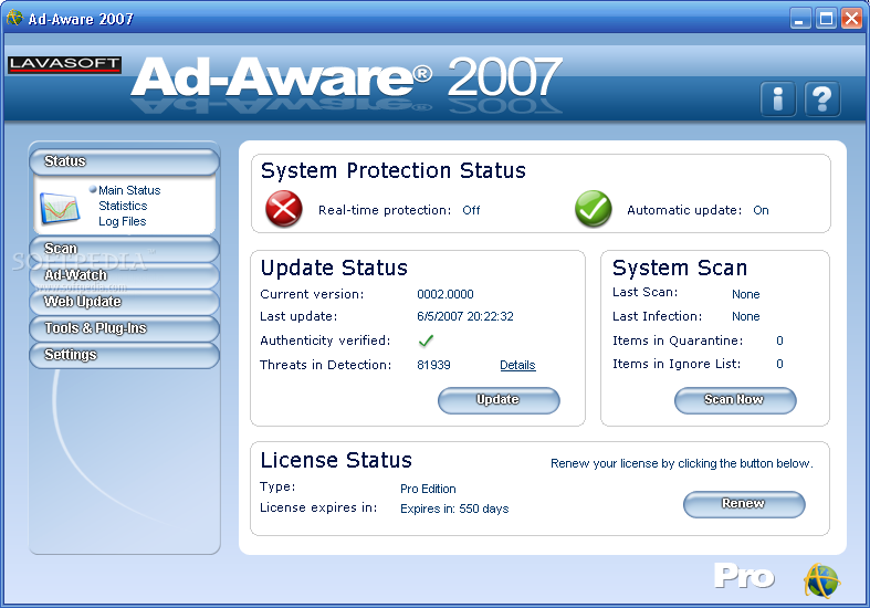 Ad-Aware Definitions File 149.404 / 150.89 - September 16th, 2010