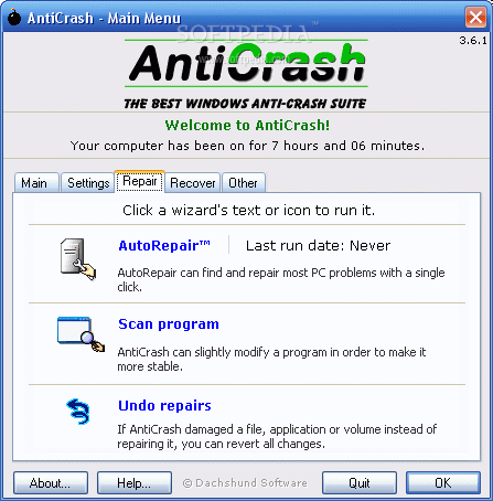  anti crash هذا البرنامج يعالج 95,8 % من مشاكل