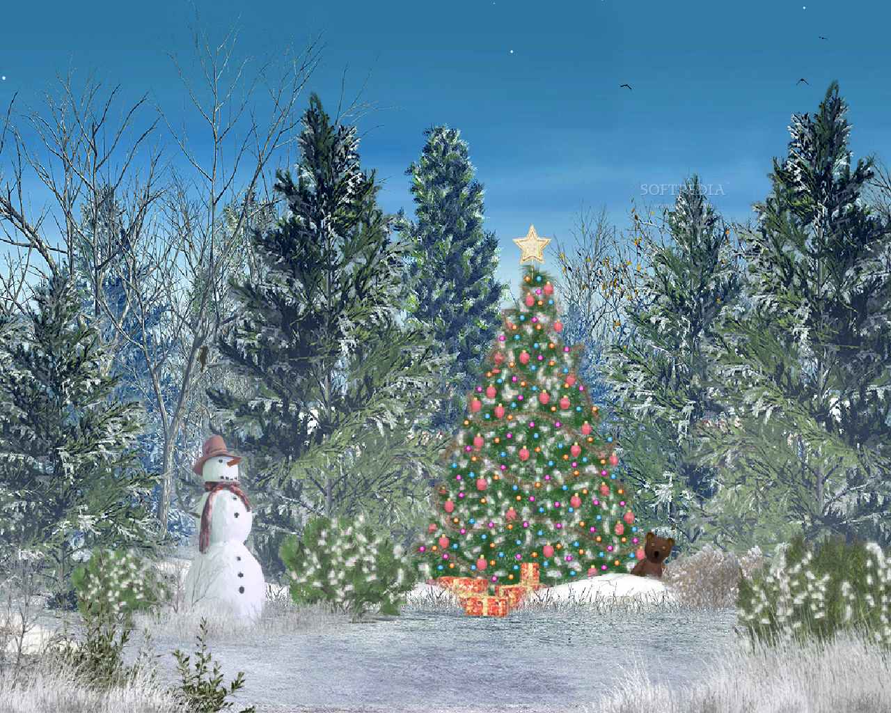 Поздравляю С Новым Годом ! http://www.softpedia.com/screenshots/Christmas-Forest-Animated-Screensaver_1.jpg