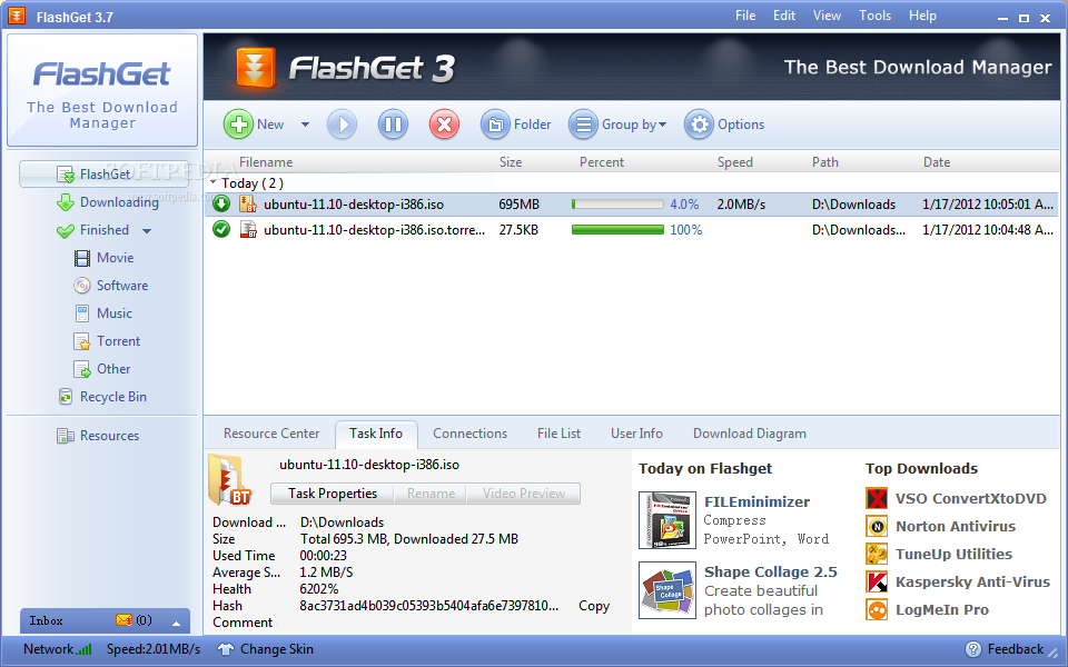 FlashGet 2.0