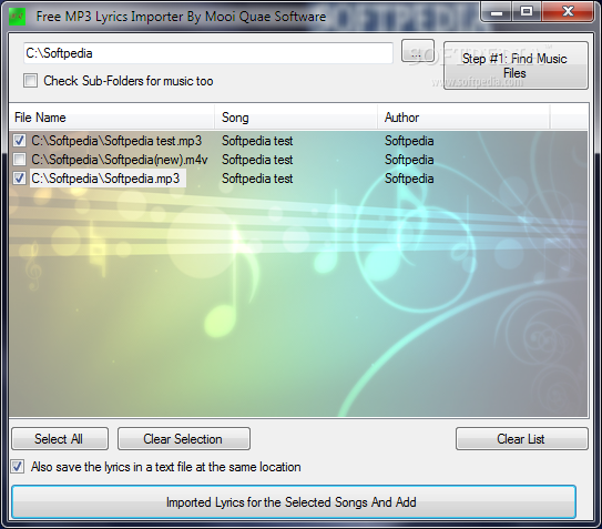 Free MP3 Lyrics Importer 1.0