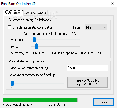 برنامج Free Ram Optimizer الرائع تنظيف الرامات والحفاظ