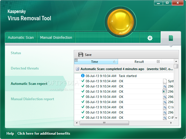 Kaspersky Virus Removal Tool screenshot 5