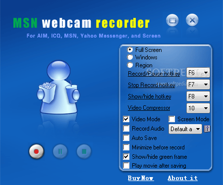 MSN webcam recorder 31.0