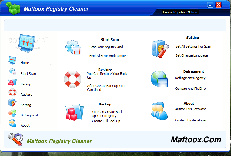 Maftoox Registry Cleaner 2.1