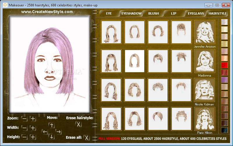 Picture of Virtual Hairstyle Makeover For Free