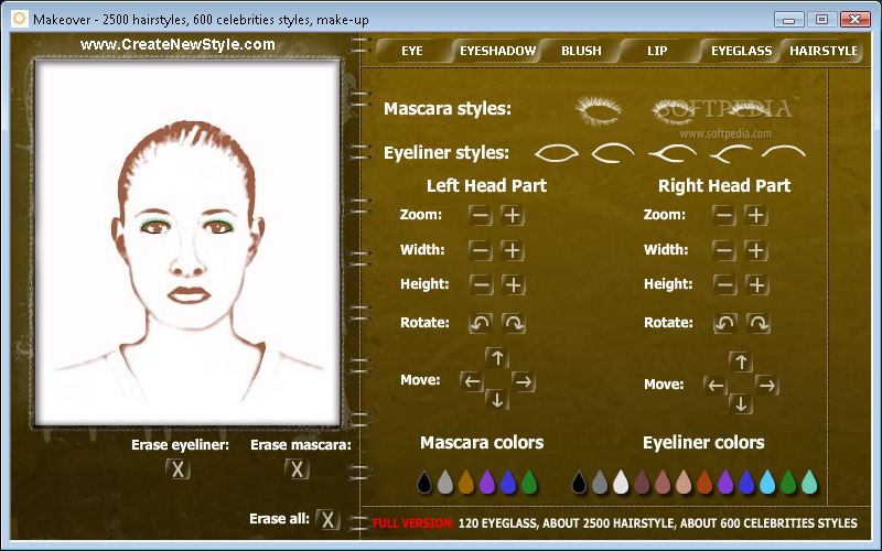 Hairstyle Makeover Virtual hair and beauty makeover and make up games on