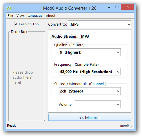 Moo0 AudioTypeConverter screenshot 2