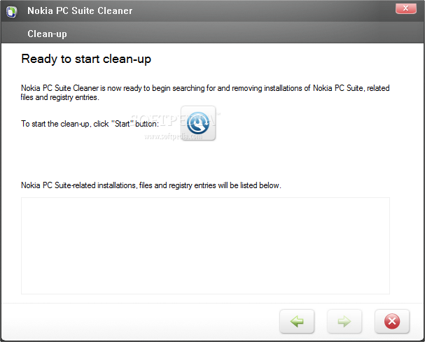 Nokia PC Suite Cleaner screenshot 1