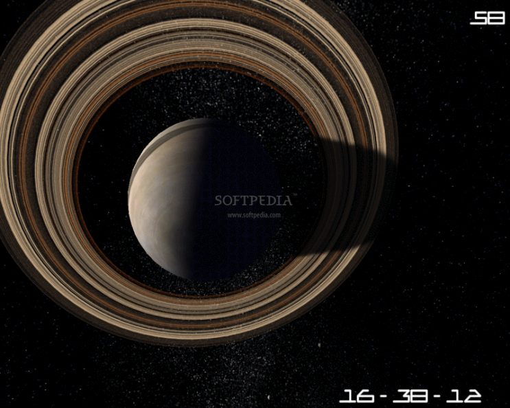 Saturn Planet: Planet Saturn 3D Screensaver Screenshots, screen capture - 