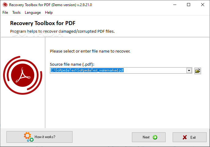 Recovery Toolbox for PDF 1.0.3.0