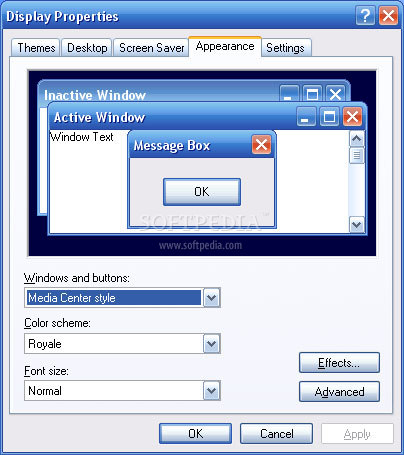 Royale Theme for WinXP - Official screenshot 2