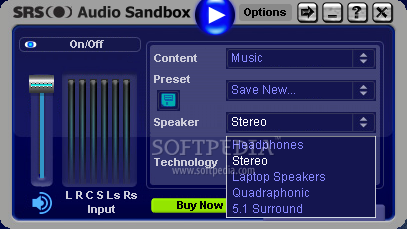 SRS Audio Sandbox 3 Memperbesar suara pada laptop