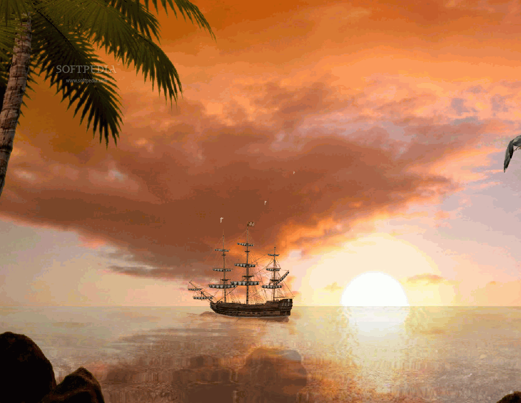 Sea Sunset Animated Wallpaper 1