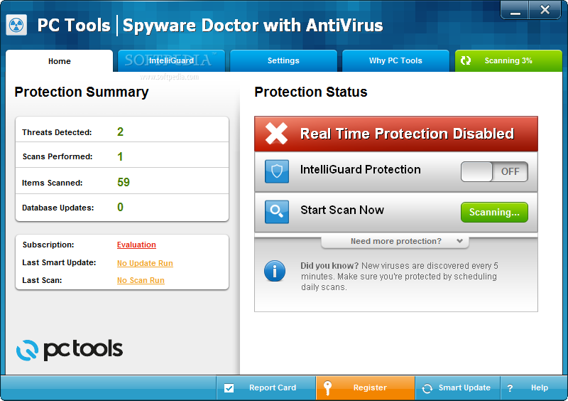 Spyware Doctor with AntiVirus 1 تحميل برنامج سباي دوكتور انتي فايروس 2012 PC Tools Spyware Doctor with Antivirus
