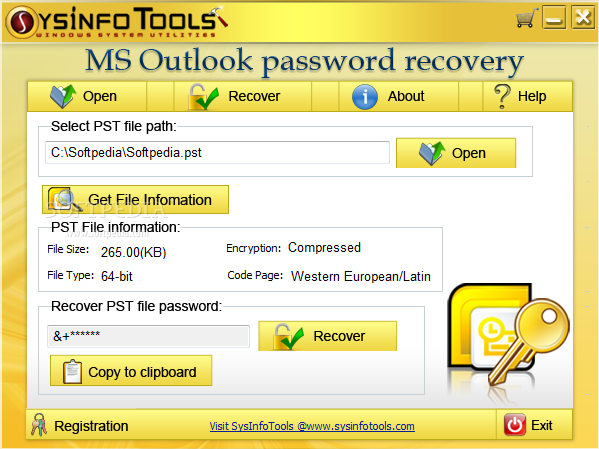 SysInfoTools MS Outlook Password Recovery 3.0