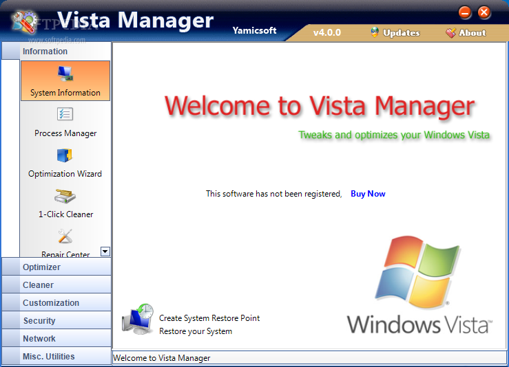 Yamicsoft Vista Manager 3.0.1 (Eng) 32&64 bit