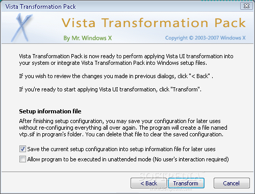  Vista Transformation Pack 9.0.1
