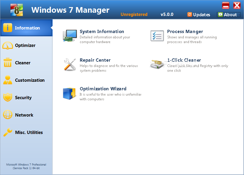 Yamicsoft windows 7 manager v1.2.2 x86 ismail