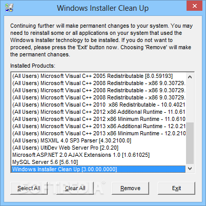 installers cleanup