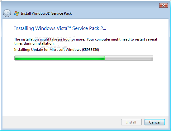 Desinstaller Windows Vista Service Pack 2