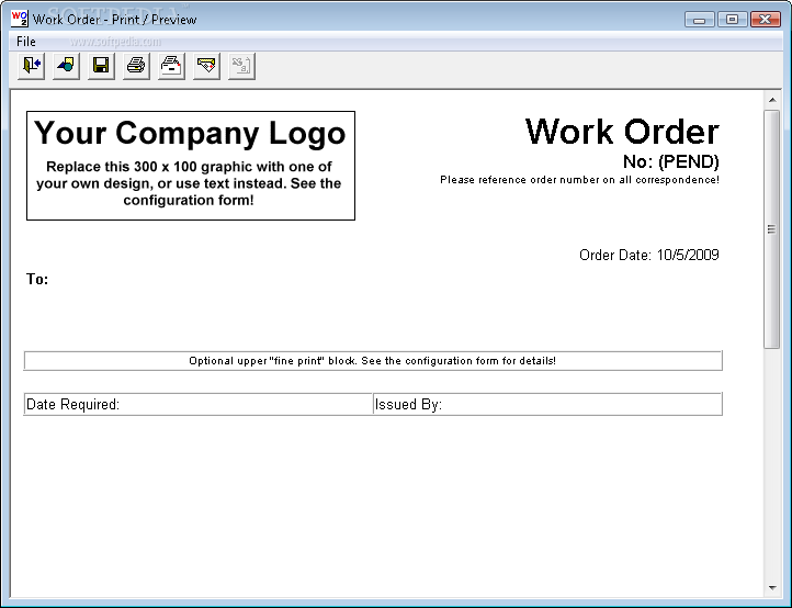 free work order template. automotive work order
