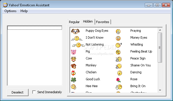 Yahoo! Emoticon Assistant Screenshot 1