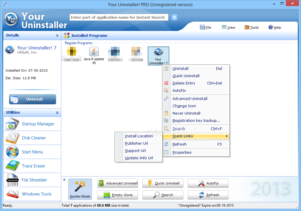 Your Uninstaller! 2010 Pro 7.0.2010.12 Serial.rar Download
