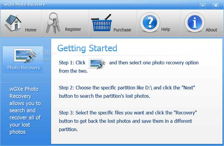 wGXe Photo Recovery 1.0.0.0