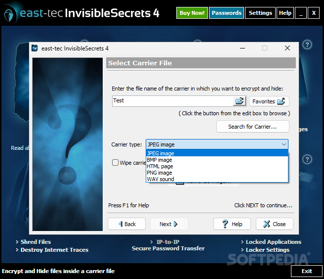 http://www.softpedia.com/screenshots/Invisible-Secrets_3.png